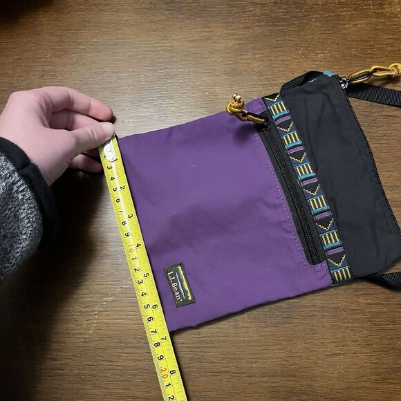 LL Bean Mountain Classic Crossbody Bag Water Resistant 2 Pocket Pouch Multicolor - Picture 13 of 13